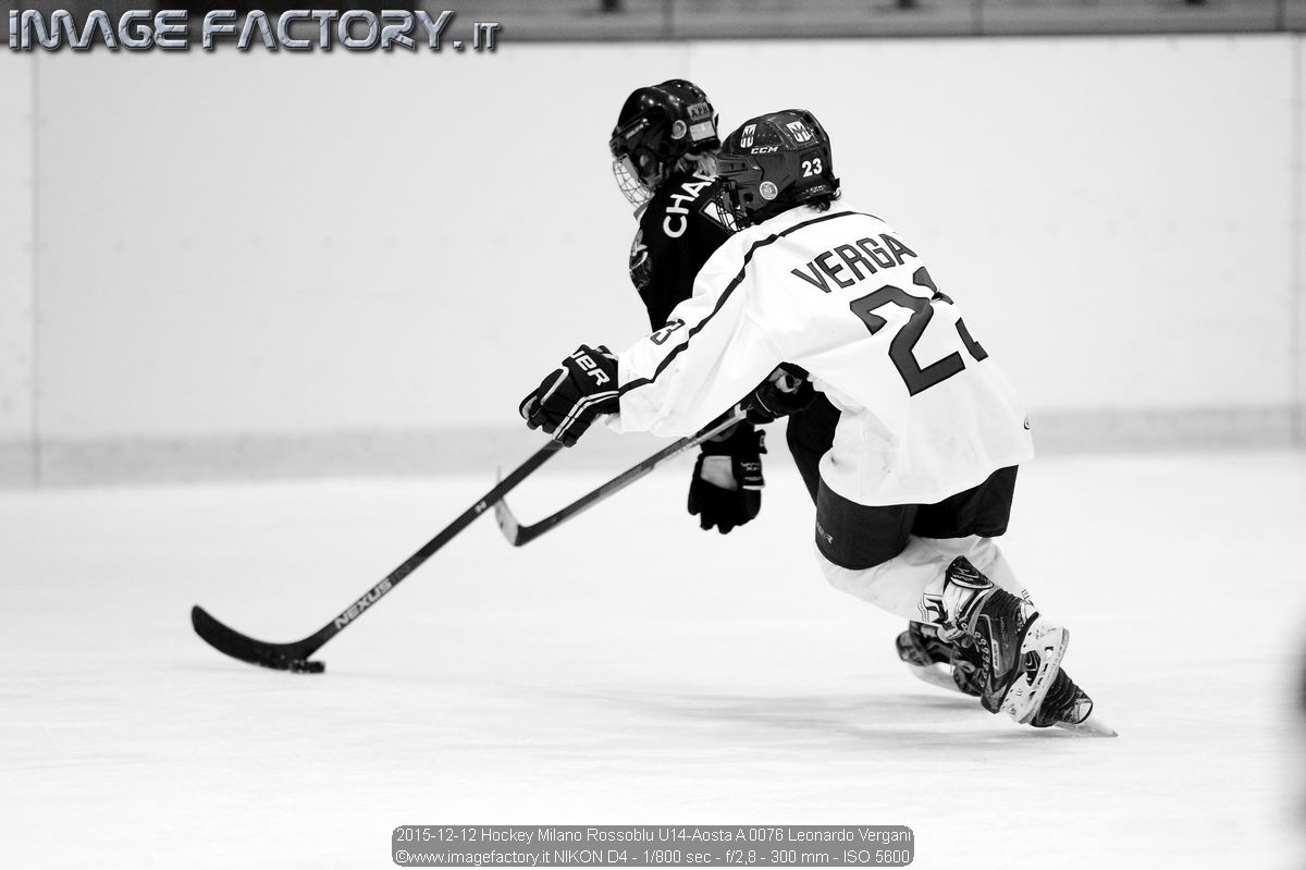 2015-12-12 Hockey Milano Rossoblu U14-Aosta A 0076 Leonardo Vergani